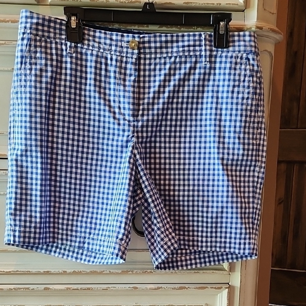 Talbots Blue Checkered Shorts